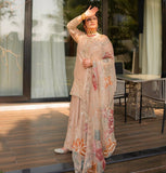 Lovely Peach Chinon Sequence Work Lehenga Choli With Top