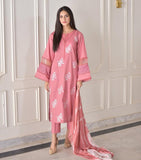 Classy Roman Silk Pink Color Salwar Suit