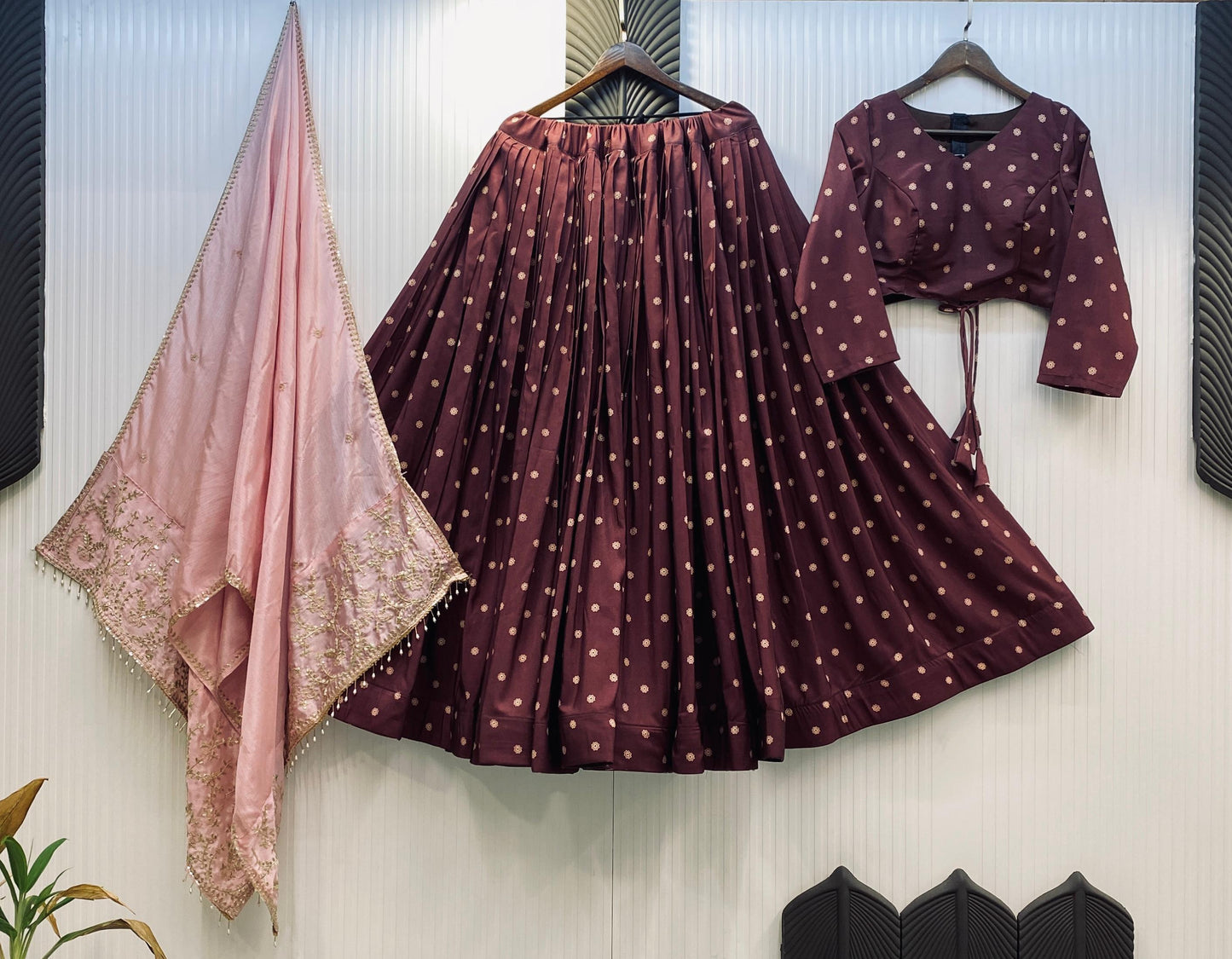 Dandiya Special Maroon Sequence Work Lehenga Choli