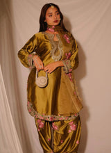 Japan-Inspired Satin Farshi Party Set – Festive & Fashionable