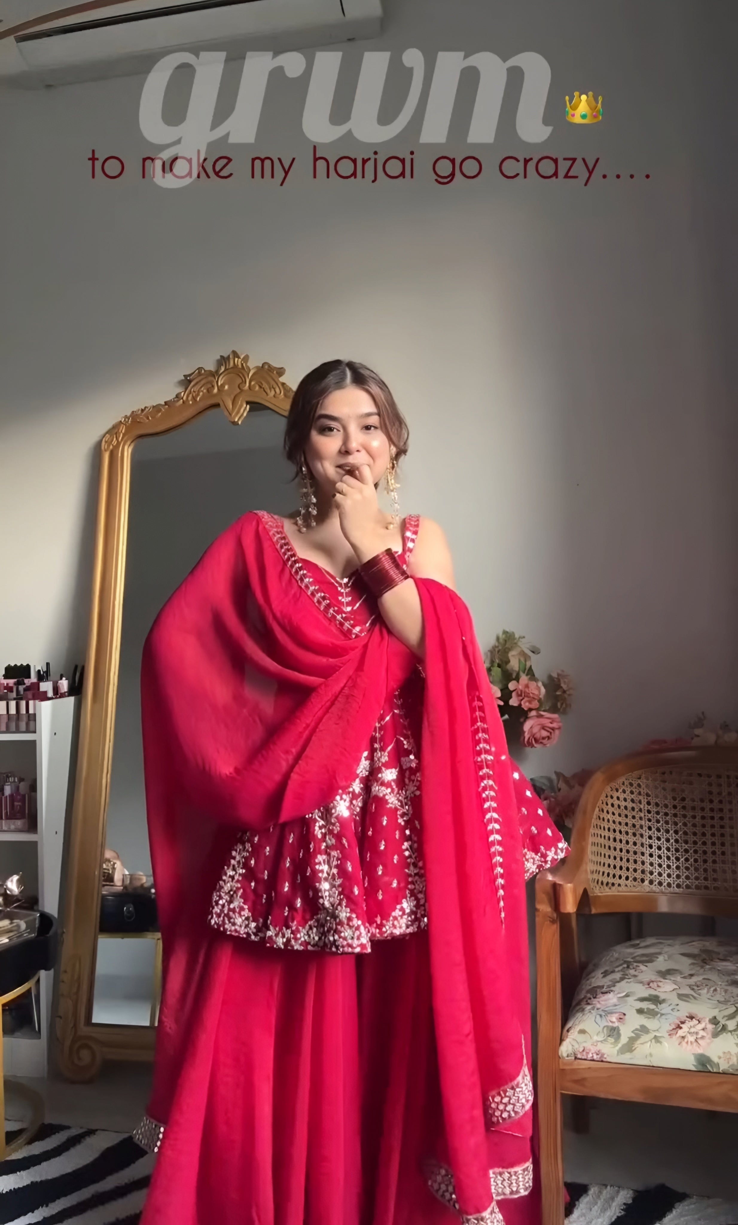 Premium Pink Slit Sharara Suit Set with Heavy Sequins & Zari Embroidery