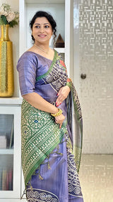 Elegant Soft Tussar Silk Saree