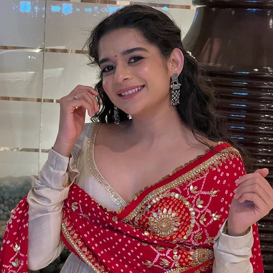 Leela Loom Gown With Dupatta