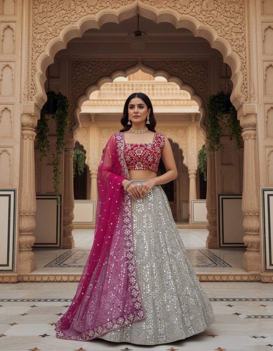 Zariya Designer Flare Lehenga Set with Dupatta