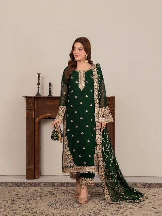 Stunning Black Zimmy Choo with Sequence Embroider Work Sharara Suit