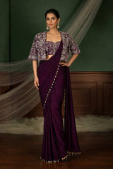 Premium Ready-to-Wear Saree with Jacket (Koti) and Blouse Set