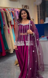 Noor Rangoli Koti Lehenga Set