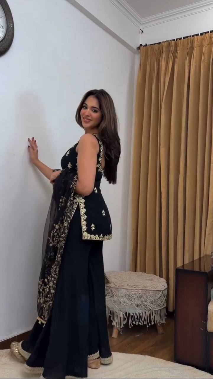 Faux Elegance Palazzo Set
