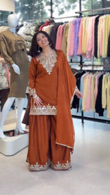Aafreen Fendy Sequence Elegant Suit Set