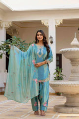 Japan-Inspired Satin Farshi Party Set – Festive & Fashionable