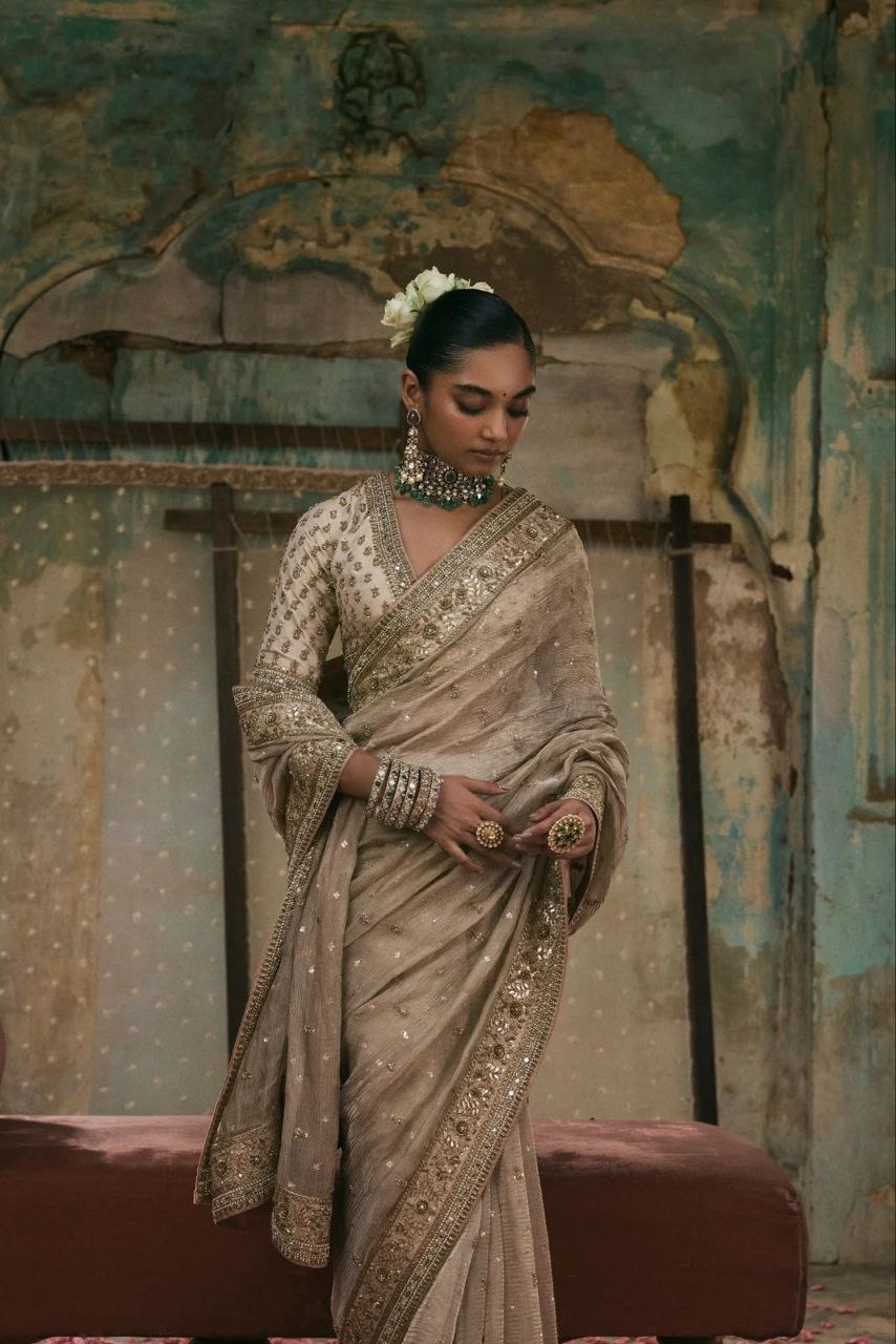 Golden Aura Designer Drape