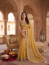 Premium Burberry Silk Handwork Saree Collection